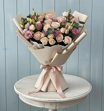 Букет цветов из:  Розы и Лизиантусы в Орлово