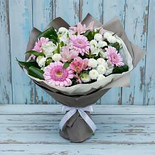 Букет цветов из:  Герберы, Альстромерии и Хризантемы #REPLACE_PRED# Орлово