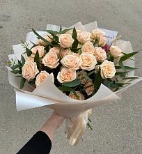 Букет Кремовые розы Латте в Орлово