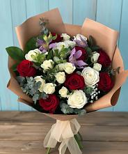 Букет цветов из:  Розы и Альстромерии #REPLACE_PRED# Орлово