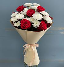Букет цветов из:  Розы и Хризантемы в Орлово