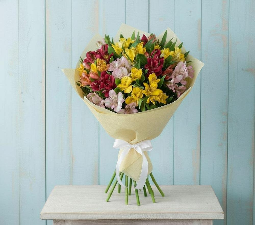 Букет цветов из: Альстромерии в Орлово