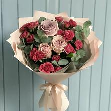 Букет цветов из:  Гвоздики и Розы #REPLACE_PRED# Орлово