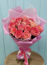 Букет 15 Розовых роз Равель #REPLACE_PRED# Орлово